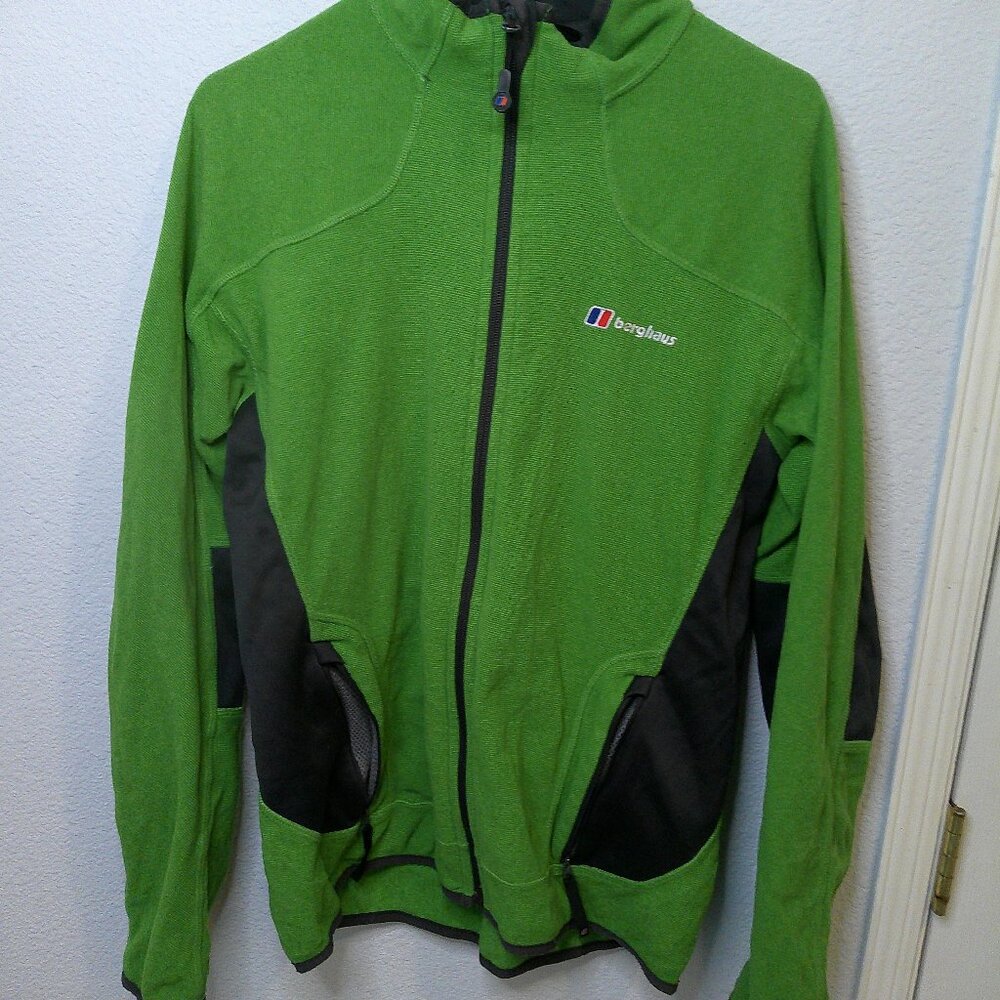 Berghaus green fleece tech jacket mens medium